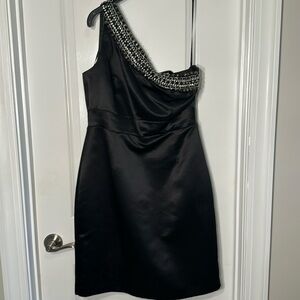 CALVIN KLEIN DRESS! Black with silver. Size 12